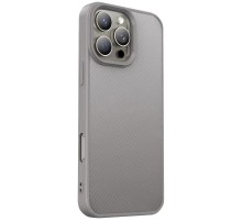 TPU чохол Carbon Protective with Magsafe для Apple iPhone 16 Pro (6.3") Grey
