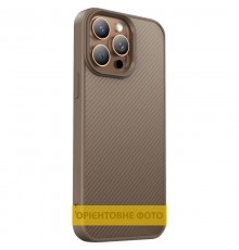 TPU чохол Carbon Protective with Magsafe для Apple iPhone 17 Air (6.5") Coffee