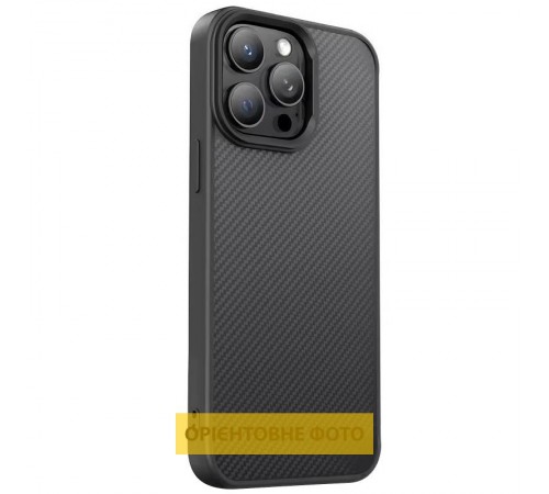 TPU чохол Carbon Protective with Magsafe для Apple iPhone 17 Pro (6.3") Black