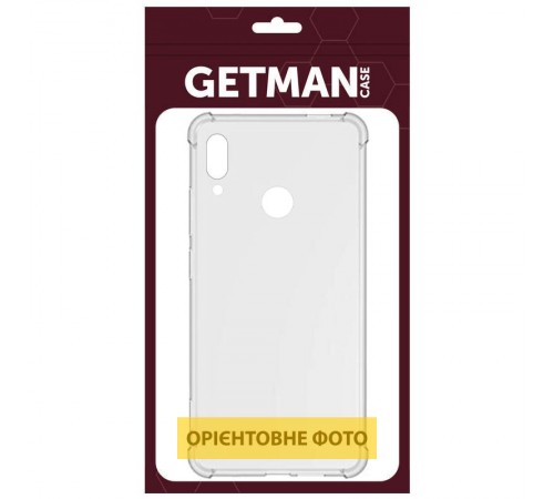 TPU чохол GETMAN Ease logo посилені кути Full Camera для Motorola Moto G56 5G Безбарвний (прозорий)