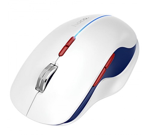 Миша бездротова Hoco GM40 Dixon RGB dual-mode Space White