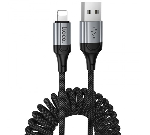 Дата кабель Hoco X121 Nuevo USB to Lightning 2.4A (1.5m) Black