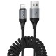 Дата кабель Hoco X121 Nuevo USB to Lightning 2.4A (1.5m) Black