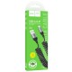 Дата кабель Hoco X121 Nuevo USB to Lightning 2.4A (1.5m) Black