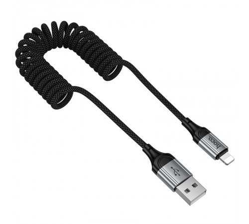 Дата кабель Hoco X121 Nuevo USB to Lightning 2.4A (1.5m) Black