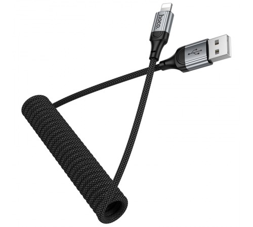 Дата кабель Hoco X121 Nuevo USB to Lightning 2.4A (1.5m) Black