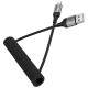 Дата кабель Hoco X121 Nuevo USB to Lightning 2.4A (1.5m) Black