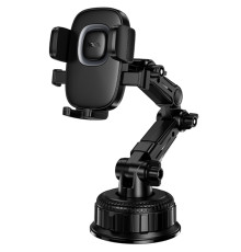 Автотримач Hoco H89 Crown (center console) Black / Metal gray