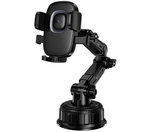 Автотримач Hoco H89 Crown (center console) Black / Metal gray