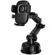 Автотримач Hoco H89 Crown (center console) Black / Metal gray