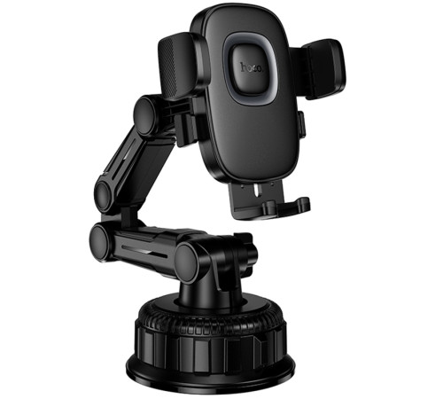Автотримач Hoco H89 Crown (center console) Black / Metal gray