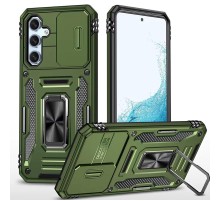 Ударостійкий чохол Camshield Army Ring для Samsung Galaxy S25 FE Оливковий / Army Green