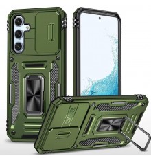 Ударостійкий чохол Camshield Army Ring для Samsung Galaxy S25 FE Оливковий / Army Green