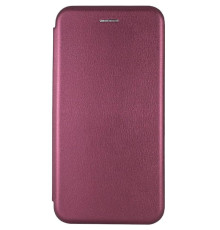 Шкіряний чохол-книжка Classy для Motorola Moto G86 5G Бордовий