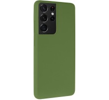 Чохол Silicone Cover Ummi Lakshmi (AA) для Samsung Galaxy S21 Ultra Зелений / Dark green
