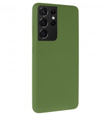 Чохол Silicone Cover Ummi Lakshmi (AA) для Samsung Galaxy S21 Ultra Зелений / Dark green
