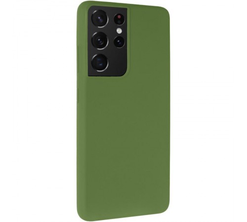 Чохол Silicone Cover Ummi Lakshmi (AA) для Samsung Galaxy S21 Ultra Зелений / Dark green
