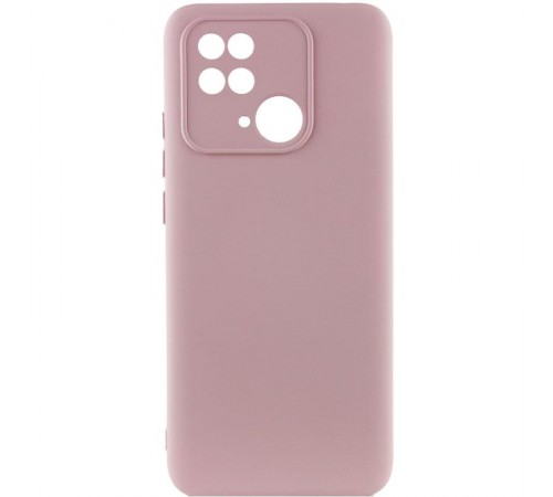 Чохол Silicone Cover Ummi Lakshmi Full Camera (AA) для Xiaomi Redmi 10C Рожевий / Pink Sand