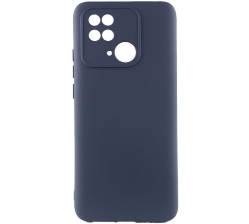 Чохол Silicone Cover Ummi Lakshmi Full Camera (AA) для Xiaomi Redmi 10C Синій / Midnight Blue