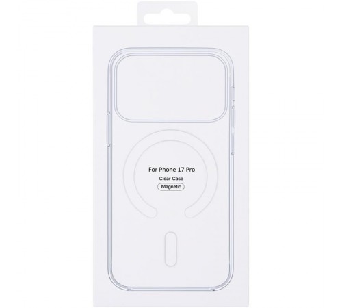 Чохол Clear Case (AAA) with MagSafe and Animation для Apple iPhone 17 Pro (6.3") Clear