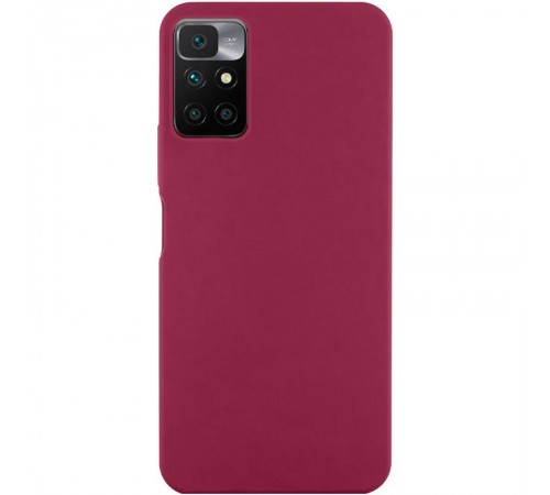 Чохол Silicone Cover Ummi Lakshmi (AA) для Xiaomi Redmi 10 Бордовий / Marsala