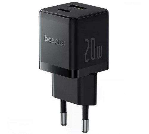 МЗП Baseus Palm Fast Charger 20W (1USB-A/1C) (P10111608) Cluster Black