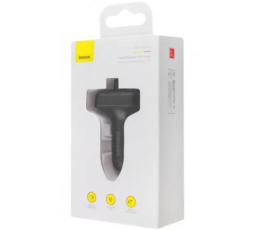 АЗП FM модулятор Baseus S-09 Overseas Edition 3.4A (2USB-A) (CCMT000301) Black