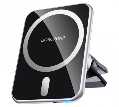 Автотримач з БЗП Borofone BH43 Magnetic 15W Black steel