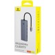 Перехідник HUB Baseus UltraJoy 10-Port (Type-C to HDMI+VGA+USB3.0*3+PD+RJ45+SD/TF3+3.5mm) (80C8) Slate Grey