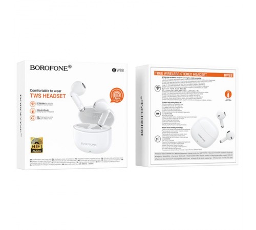 Бездротові TWS навушники Borofone BW88 White