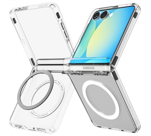 Чохол SGP Ultra Hybrid (MagFit) для Samsung Galaxy Z Flip7 FE Прозорий