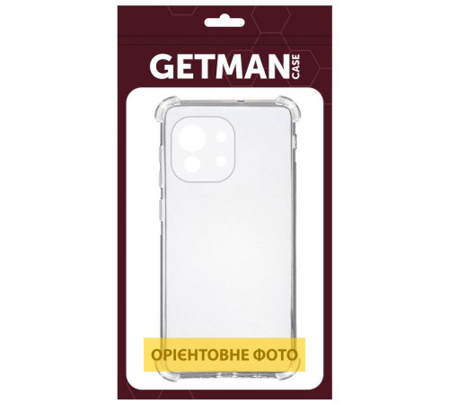 TPU чохол GETMAN Ease logo посилені кути Full Camera для Xiaomi Redmi 15 (Global) Безбарвний (прозорий)