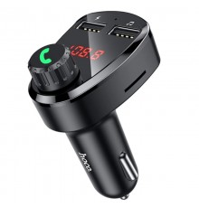 АЗП FM модулятор Hoco DE24 QC3.0 (2USB-A) Black