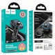 АЗП FM модулятор Hoco DE5 PD20W+QC3.0 (2USB-A/1C) Black