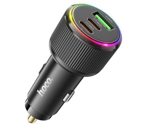 АЗП Hoco NZ17 High Power 45W (1USB-A/2C) Black