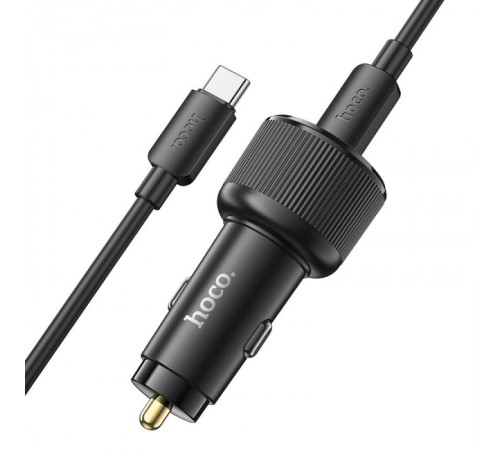 АЗП Hoco NZ17 High Power 45W (1USB-A/2C) + кабель Type-C to Type-C Black