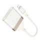 Перехідник Hoco UA40 Crystal 2in1 Lightning to SD/TF (0.15m) Apricot