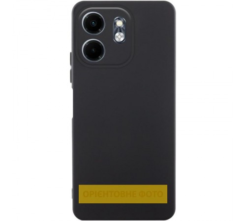 Чохол TPU GETMAN Liquid Silk Full Camera для Motorola Moto G06 Чорний / Black