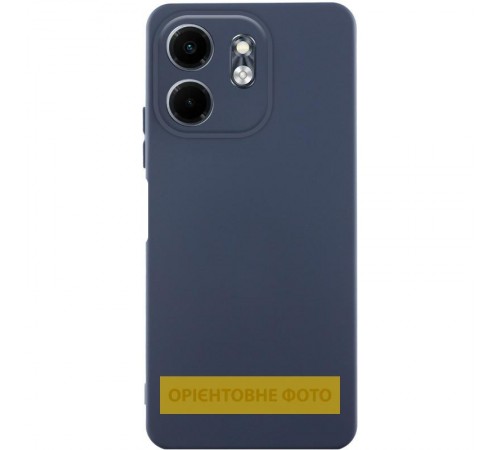 Чохол TPU GETMAN Liquid Silk Full Camera для Motorola Moto G86 5G Синій / Midnight Blue