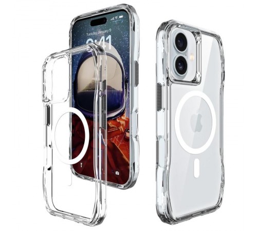 Чохол TPU Space Octagon with MagSafe для Apple iPhone 16 (6.1") Clear