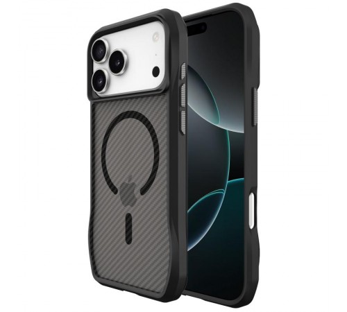 Чохол TPU Space Octagon with MagSafe для Apple iPhone 17 Pro Max (6.9") Carbon Black
