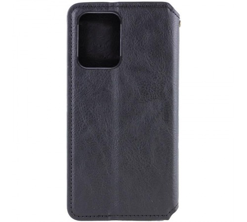 Шкіряний чохол-книжка GETMAN Cubic (PU) для Motorola Moto G06 Чорний