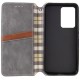 Шкіряний чохол-книжка GETMAN Cubic (PU) для Motorola Moto G06 Сірий