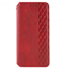 Шкіряний чохол-книжка GETMAN Cubic (PU) для Motorola Moto G56 5G Червоний