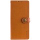 Шкіряний чохол-книжка GETMAN Gallant (PU) для Motorola Moto G06 Коричневий