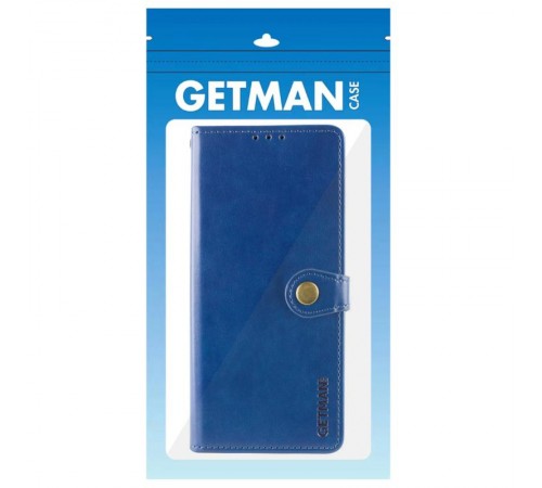 Шкіряний чохол-книжка GETMAN Gallant (PU) для Motorola Moto G56 5G Синій