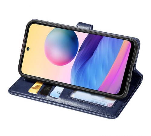 Шкіряний чохол-книжка GETMAN Gallant (PU) для Motorola Moto G56 5G Синій