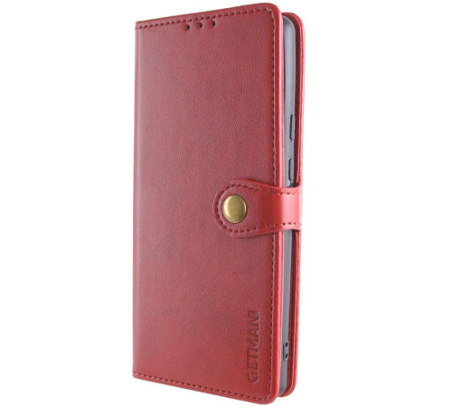 Шкіряний чохол-книжка GETMAN Gallant (PU) для Motorola Moto G86 5G Червоний