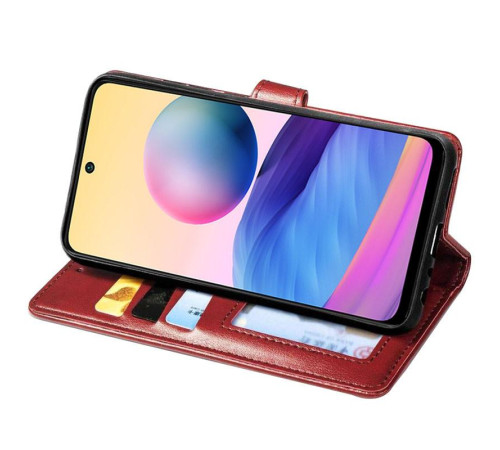 Шкіряний чохол-книжка GETMAN Gallant (PU) для Motorola Moto G86 5G Червоний