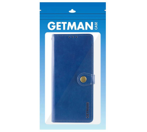Шкіряний чохол-книжка GETMAN Gallant (PU) для Motorola Moto G86 5G Синій